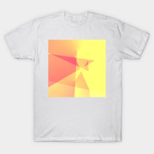 red yellow texture design T-Shirt